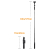 K&F Concept KF15.0030 - mini statyw i selfie stick 2w1 do smartfona z uchwytem stabilizującym - wymiary